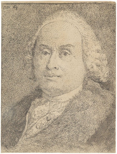 Portrait of Giovanni Battista Tiepolo (1696-1770), 1770. Creator: Tiepolo, Giandomenico (1727-1804).