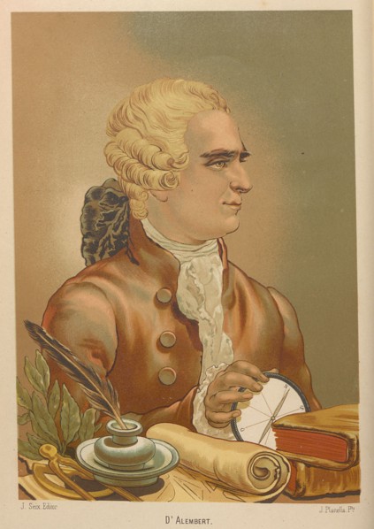 Portrait of Jean le Rond D'Alembert (1717-1783), 1879. Creator: Planella y Rodríguez, Juan (1849-1910).