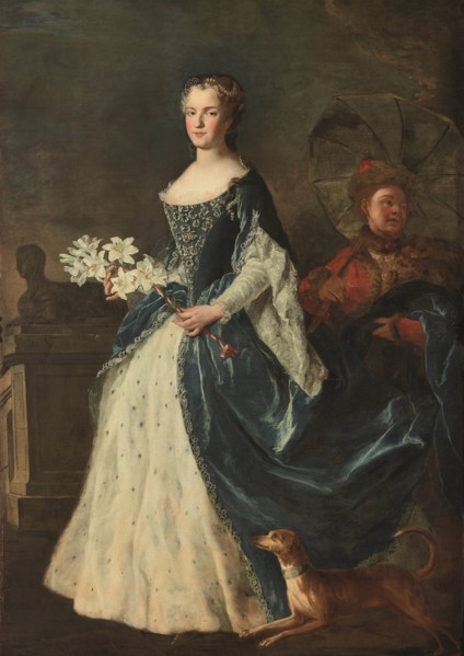 Portrait of Marie Leszczynska, Queen of France (1703-1768), 1725. Creator: Belle, Alexis Simon (1674-1734).