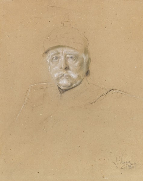 Portrait of Otto von Bismarck (1815-1898), 1894. Creator: Lenbach, Franz, von (1836-1904).