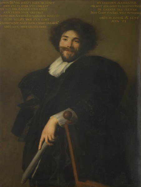 Portrait of Simon de Vos (1603-1676), 1635. Creator: Vries, Abraham de (1590-ca. 1650).