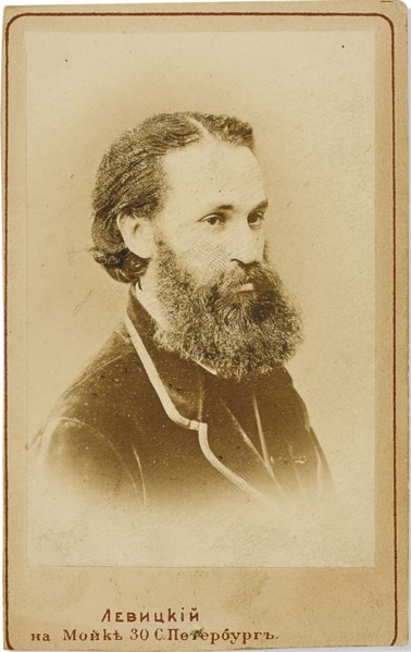 Portrait of the cellist Karl Yulievich Davidov (1838-1889), c. 1875. Creator: Levitsky, Sergei Lvovich (1819-1898).