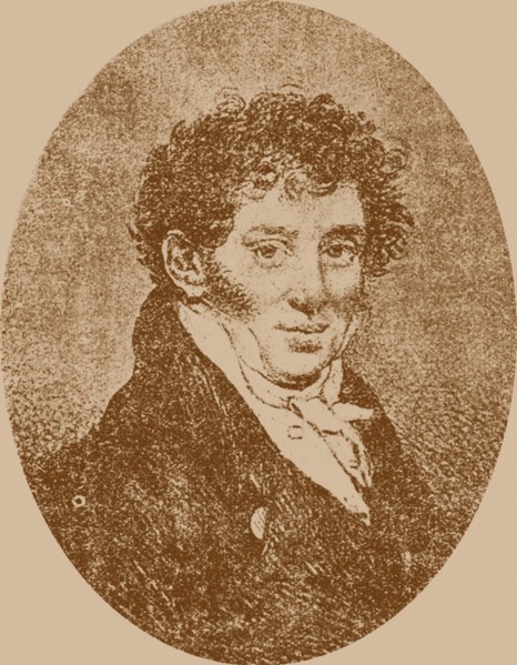 Portrait of the composer and guitarist Andrei Osipovich Sychra (1773-1850), 1817. Creator: Sokolov, Pyotr Fyodorovich (1791-1848).