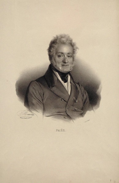 Portrait of the Composer Ferdinando Paer (1771-1839). Creator: Maurin, Nicolas-Eustache (1799-1850).