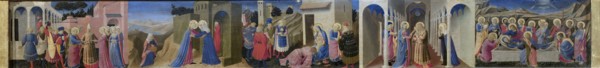 Predella of the Altarpiece The Annunciation, c. 1433-1434. Creator: Angelico, Fra Giovanni, da Fiesole (ca. 1400-1455).