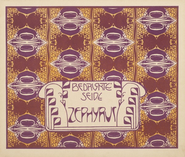 Printed Silk Zephyr, 1901. Creator: Moser, Koloman (1868-1918).