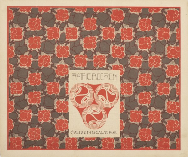 Red Berries Silk Fabric, 1901. Creator: Moser, Koloman (1868-1918).