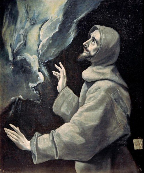 Saint Francis receiving the Stigmata, ca 1585-1590. Creator: El Greco, Dominico (1541-1614).