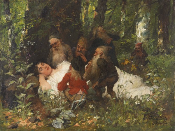 Snow White, c. 1890. Creator: Leeke, Ferdinand (1859-1937).