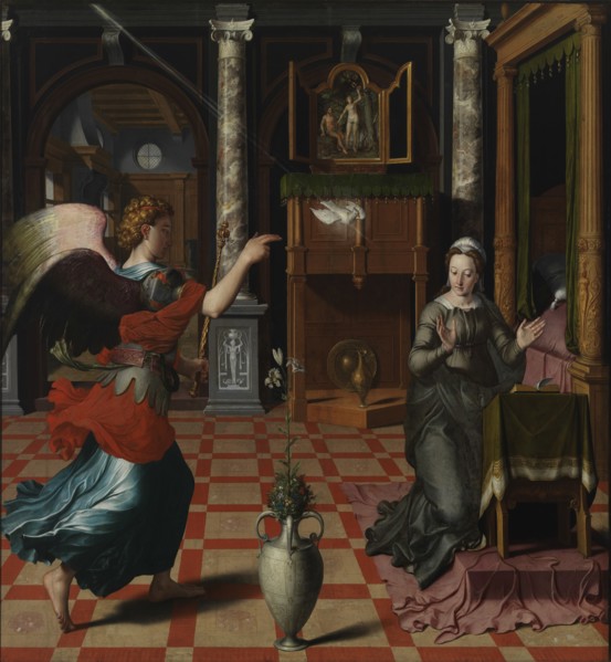 The Annunciation, 1552. Creator: Pourbus, Pieter (1523-1584).