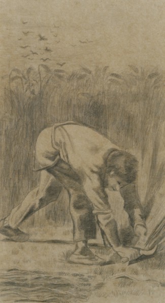 The Reaper (after Millet), 1880. Creator: Gogh, Vincent, van (1853-1890).