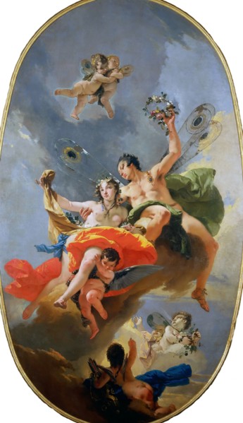 The Triumph of Zephyr and Flora, ca 1735. Creator: Tiepolo, Giambattista (1696-1770).