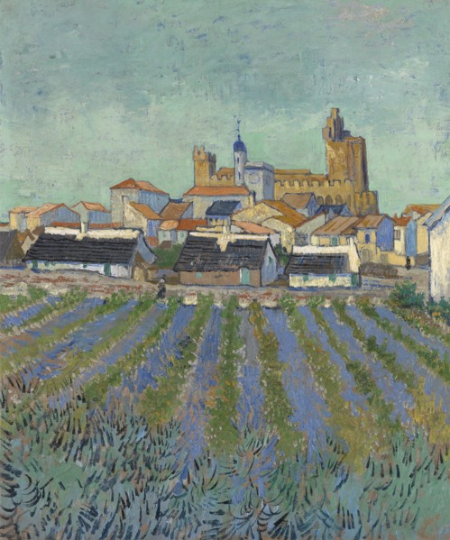 View of Saintes-Maries-de-la-Mer, 1888. Creator: Gogh, Vincent, van (1853-1890).