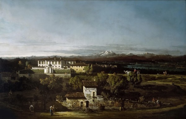 View of Villa Perabò, later Melzi, in Gazzada, 1744. Creator: Bellotto, Bernardo (1720-1780).