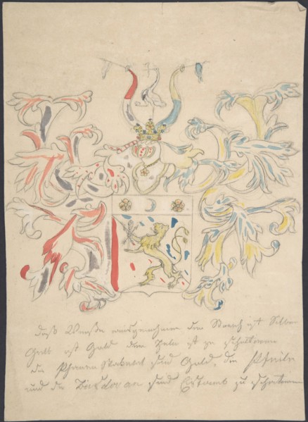 Design for coat of arms, 18th century. Creator: Anon.