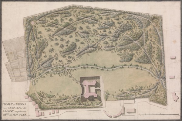 Design for the Gardens of the Château de Savigny-lès-Beaune, ca. 1782-90. Creator: Anon.