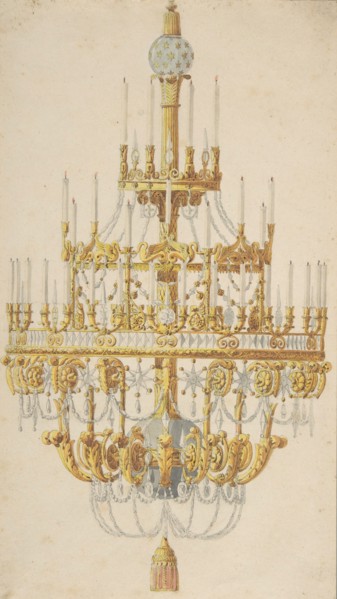 Design for Chandelier, 18th century. Creator: Anon.