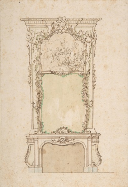Design for Chimney Piece, 18th century. Creator: Anon.