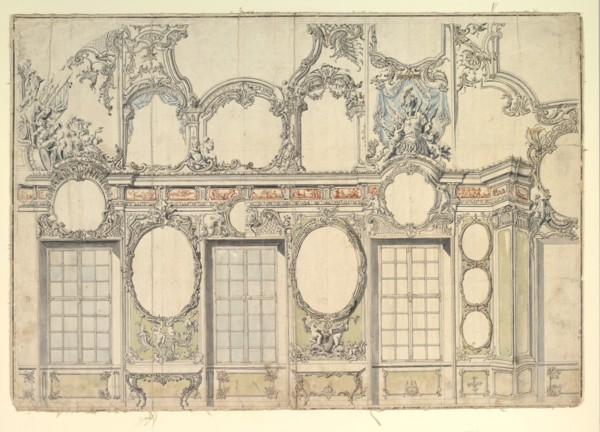 Design for an Interior Wall, 1700-1780. Creator: Anon.