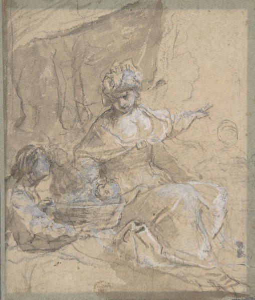 The Finding of Moses, 17th century. Creator: Anon.