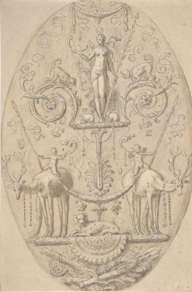 Diana with Attributes of the Hunt, 16th century. Creator: Antoine Caron.
