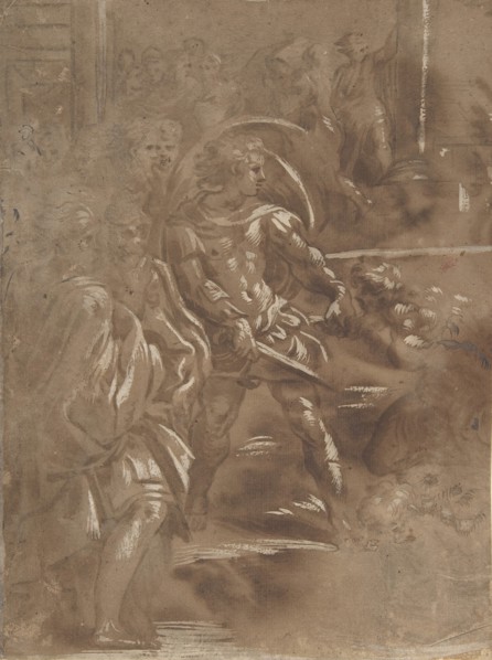 Left Third of a Martyrdom of Saint Peter and Saint Paul., 1508-ca. 1550. Creator: Unknown.