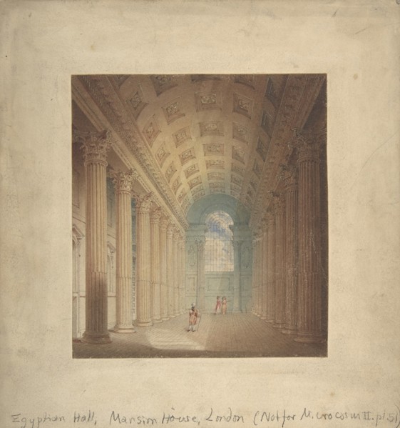 Egyptian Hall, Mansion House, London, 1795-1825.