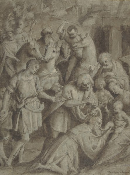 The Adoration of the Magi, 1553. Creator: Bernardino Lanino.