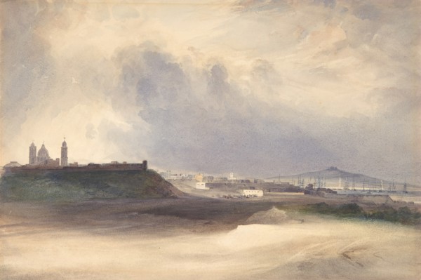 Approach to Montevideo, Uruguay, 1832. Creator: Conrad Martens.