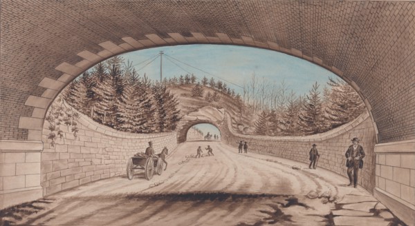 Central Park, Transverse Road No. 2, 1870. Creator: EP.