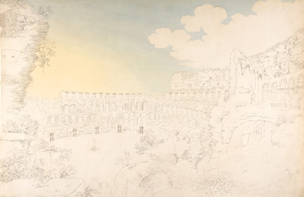 Inner view of the Colosseum, late 18th-early 19th century. Creator: Franz Kaisermann.
