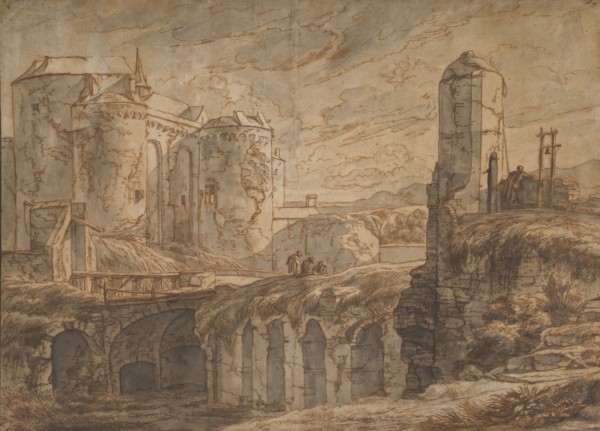 The Gate of Bruges at Sluis, 1661. Creator: Hendrick van Minderhout.