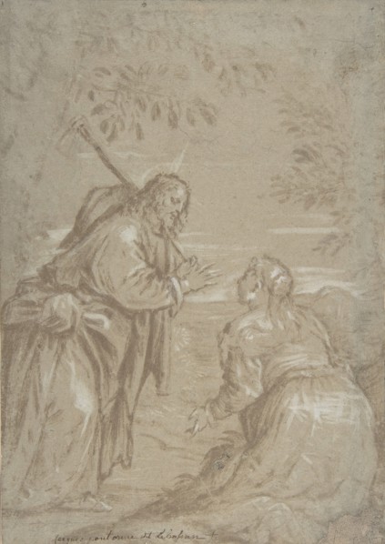 Christ Appearing to Saint Mary Magdalen ("Noli Me Tangere"), ca. 1560. Creator: Attributed to Jacopo Bassano.