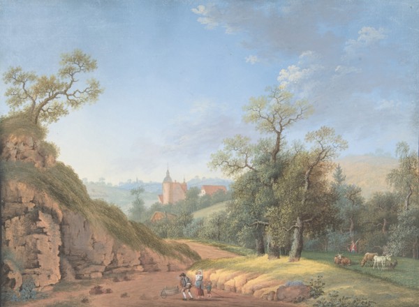 Peasant Family in a Landscape, late 18th-19th century. Creator: Johann Friedrich Nagel.