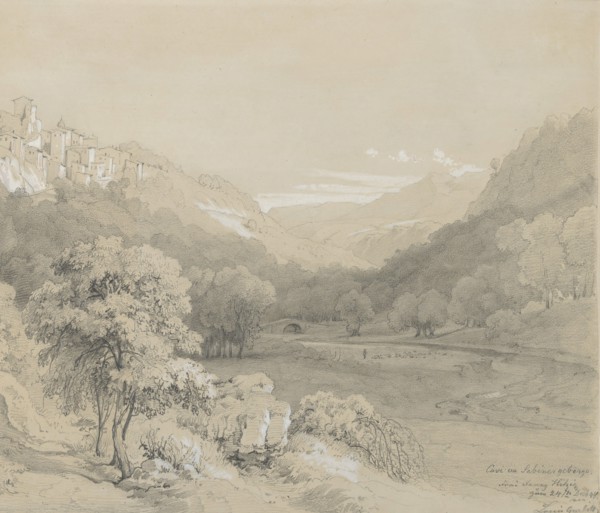 A View of Cavi in the Sabine Hills, 1848. Creator: Louis Gurlitt.