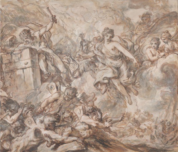 Juno Ordering Aeolus to Unleash the Winds, 1775. Creator: Louis Jean Jacques Durameau.