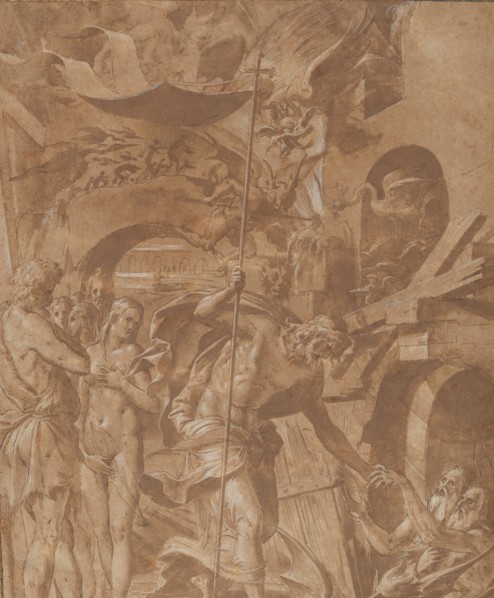 Christ in Limbo, ca. 1547-48. Creator: Luca Penni.