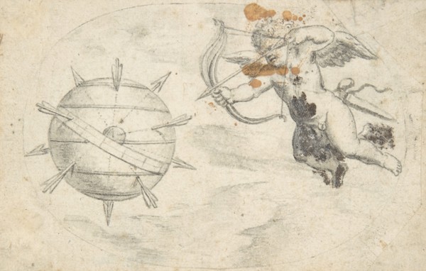 Cupid Shooting Arrows at the World Globe, 1608 or shortly before (?). Creator: Attributed to Otto van Veen.