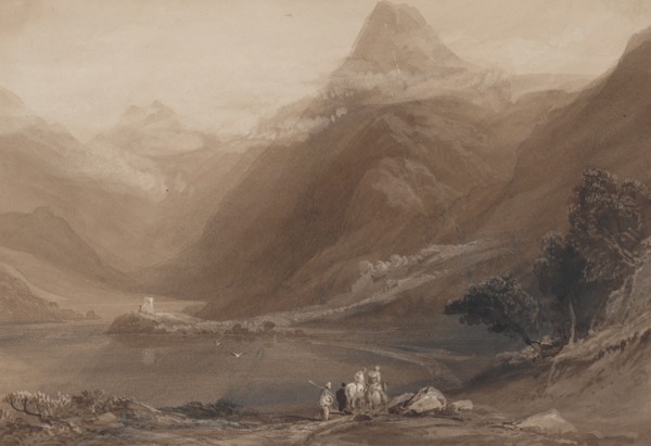 Llanberis Lake, North Wales, 1820-30. Creator: Samuel Jackson.