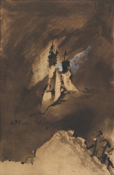 Souvenir of a Castle in Vosges, 1857. Creator: Victor Hugo.