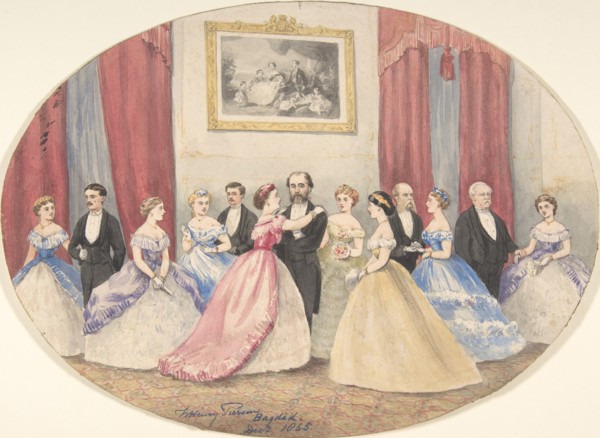 British Reception in Baghdad, 1865. Creator: W Henry Pierson.