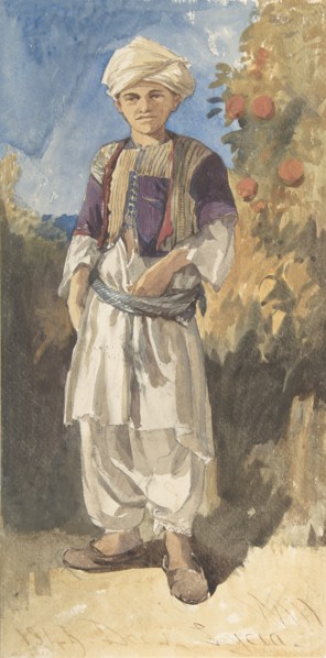 Standing Turkish Youth, 1844. Creator: William James Muller.