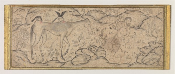 An Emaciated Horse Led by His Master, late 16th century. Creator: Unknown.