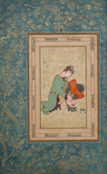 Woman Applying Henna, late 16th century. Creator: Unknown.