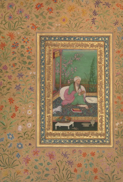 Haji Husain Bukhari, Folio from the Shah Jahan Album, recto: early 19th century. Creator: Unknown.