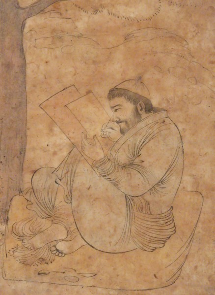 Seated Man Painting or Writing, first half 17th century. Creator: Unknown.