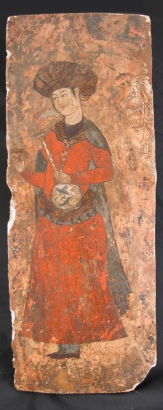 Man Holding a Bottle and a Cup, 16th-17th century. Creator: Unknown.