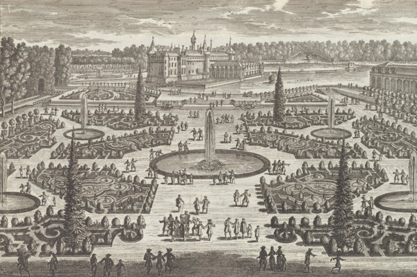 Le Parterre de l'Orangerie de Chantilly, 1680s., 1680s. Creator: Adam Perelle.