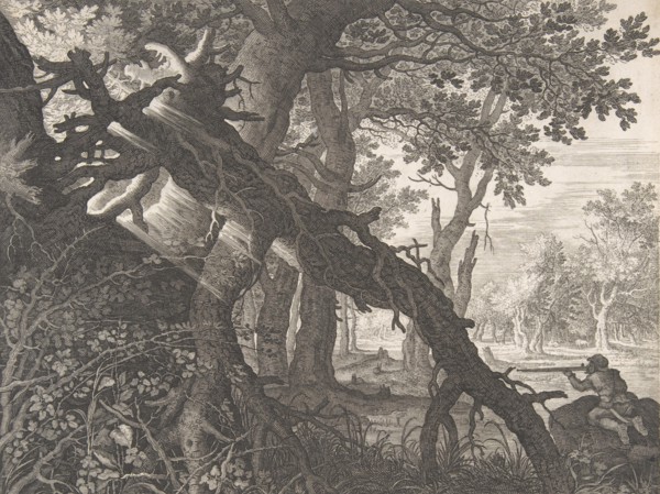 A Forest with a Rabbit Hunt,.n.d. Creator: Aegidius Sadeler II.