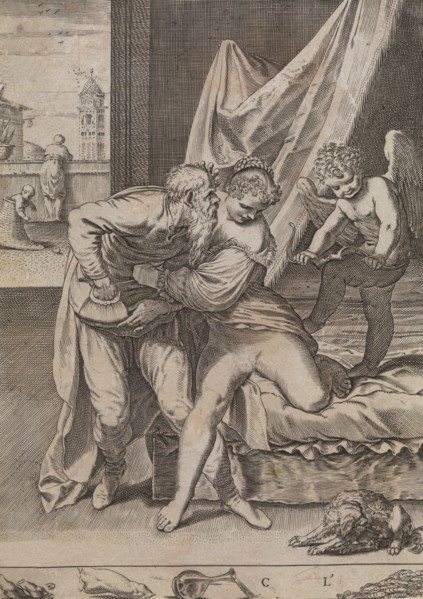 Ogni cosa vince l'oro, ca. 1590-95. Creator: Agostino Carracci.